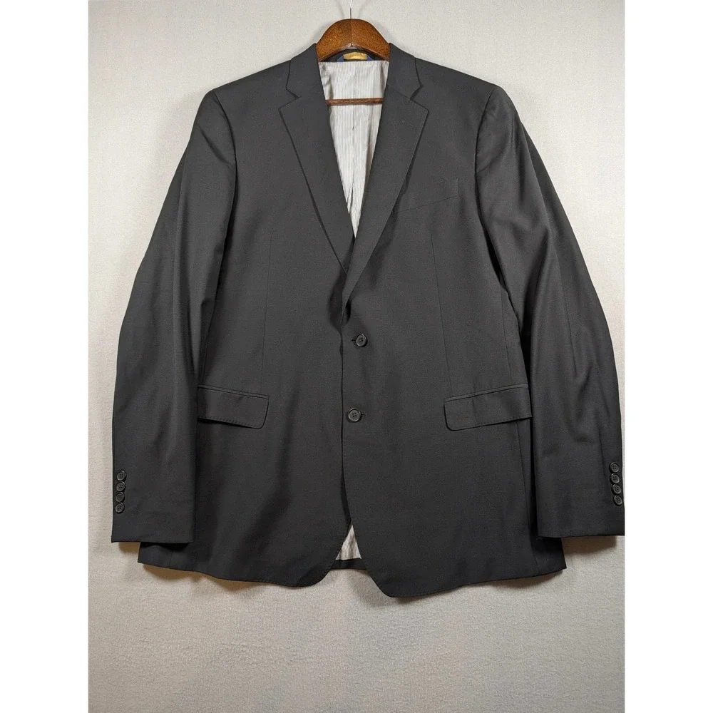 Brooks Brothers Explorer Fitzgerald Fit Blazer Mens 44L Gray Wool Sport Coat